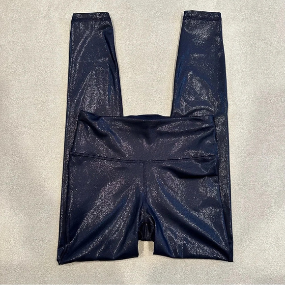 Gap Fit Sky High Rise Power Shine Leggings. XS. Navy. - Picture 1 of 8